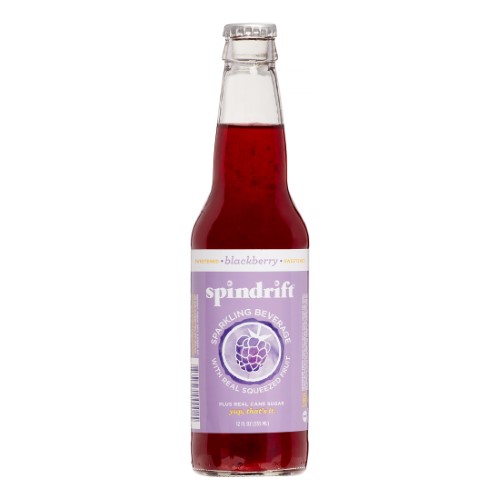 Spindrift Sparkling Beverage, Blackberry, 12 Fl Oz, 4 Ct