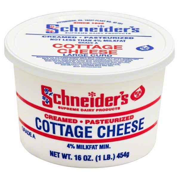 Schneiders Dairy Schineiders  Cottage Cheese, 16 Oz