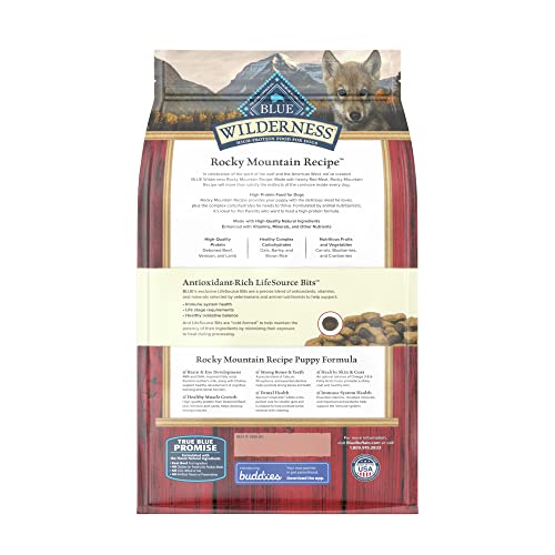 Blue Buffalo Wilderness Natural Dry Puppy Food  Red Meat & Whole Grains  4.5-lb thumbnail