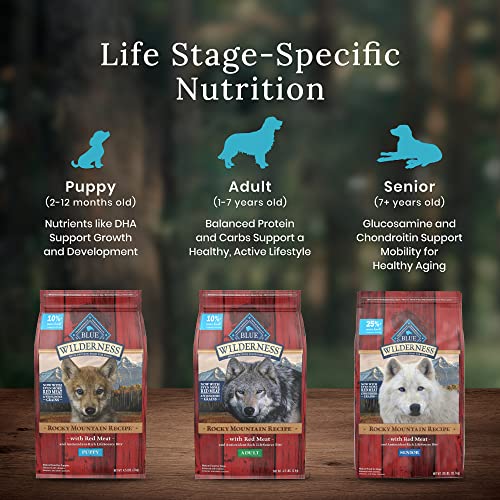 Blue Buffalo Wilderness Natural Dry Puppy Food  Red Meat & Whole Grains  4.5-lb thumbnail