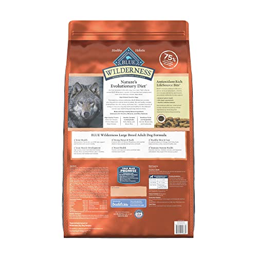 Blue Buffalo Wilderness High-Protein Adult Large Breed Dry Dog Food  Chicken  28-lb thumbnail