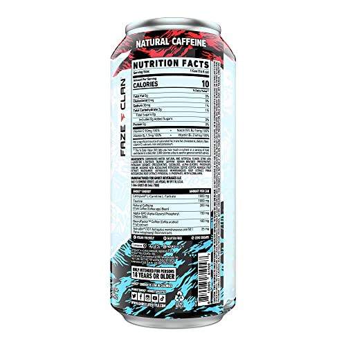 GHOST Zero Sugar Energy Drink  Faze Pop  16 Oz Can  12 Pk thumbnail