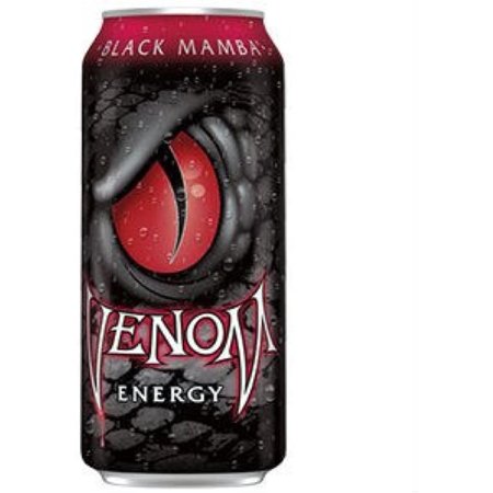 Venom Energy Drink Black Mamba (AKA Original)  16oz (pack of 16)  16 Fl Oz Cans Marked