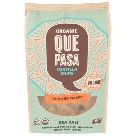 (12 Pack) Que Pasa GMO-Free Sea Salt Tortilla Chips  10 Oz
