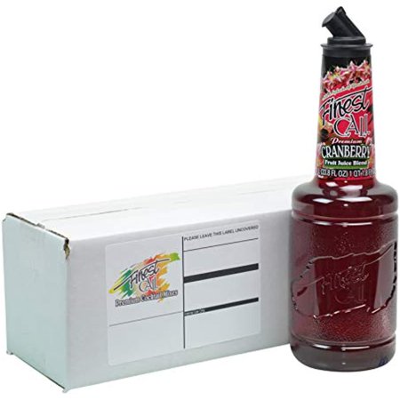 Finest Call Premium Cranberry Fruit Juice Blend Drink Mix  1 Liter Bottle (33.8 Fl Oz)  Individually Boxed in Ecommerce Protective Packaging