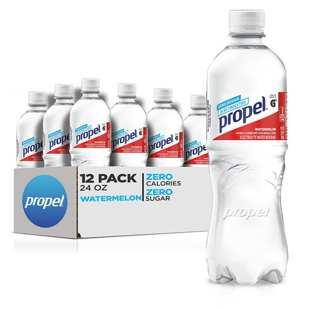 Propel  Watermelon  Zero Calorie Water Beverage with Electrolytes & Vitamins C&E  24 Fl Oz (Pack of 12)