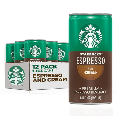 Starbucks - RTD Coffee Espresso and Cream  6.5oz Cans (12 Pack) (Packaging May Vary)