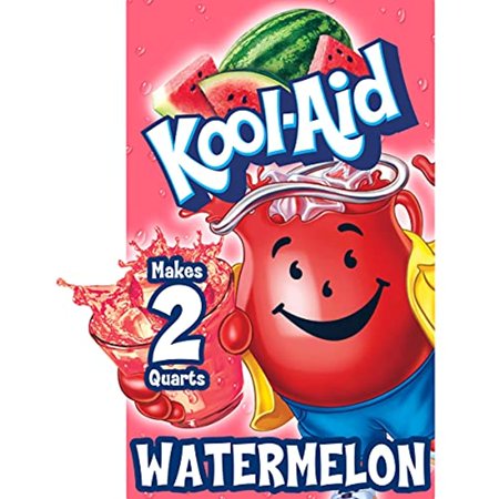 Kool-Aid Watermelon Flavored Unsweetened Caffeine Free Powdered Drink Mix (48 Packets)
