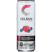 Celsius RTD Sparkling Wild Berry  12 Oz (Pack of 12)