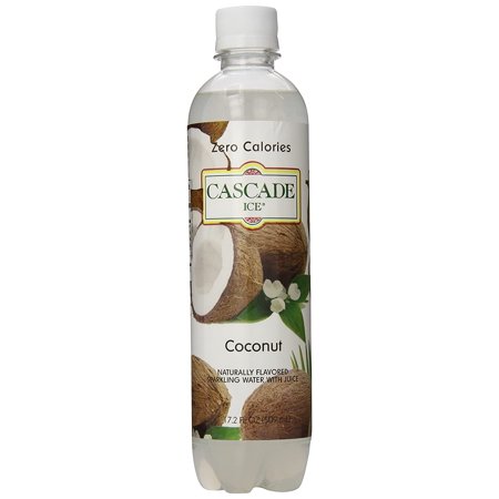 CascadeGeang Ice Sparkling Water  Coconut  17.2 Fl Oz (Pack of 12)