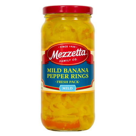 (6 Pack)Mezzetta Mild Deli - Sliced Pepper Rings  16 Fl Oz.