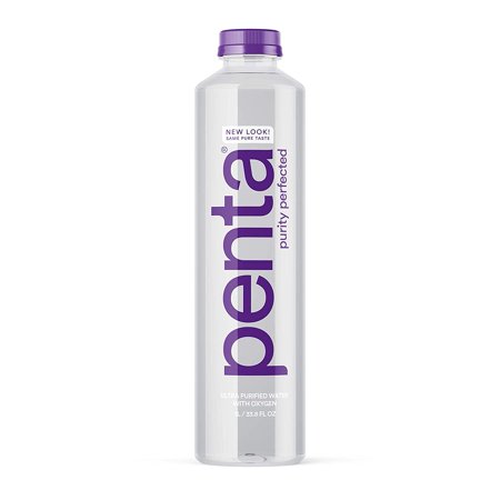 Penta Ultra-Purified Water  Oxygen Infused Natural PH Hydration  Solar-Powered 13 Step Purification Process  405.6 Fl Oz (Pack of 12)