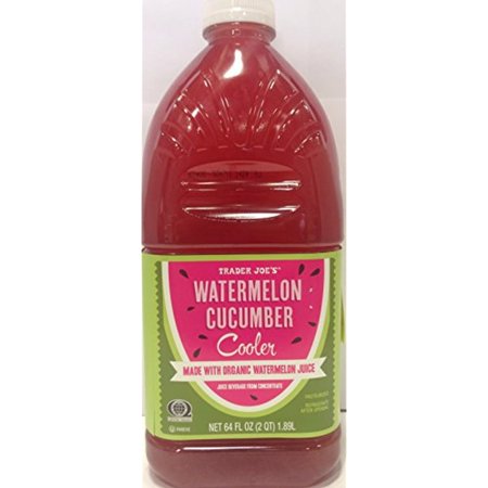 TJ Watermelon Cucumber Cooler - Made with Organic Watermelon Juice  64 Oz(1.89 L)