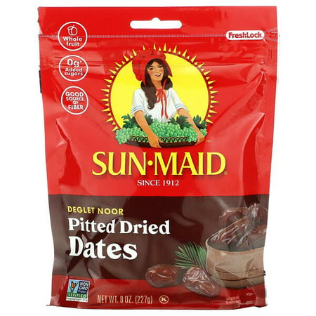 Sun-Maid  Deglet Noor Pitted Dried Dates  8 Oz Pack of 2