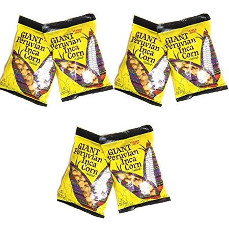 TJ Giant Peruvian Inca Corn Salted Crunchy Snack 8 Oz - Pack of 4