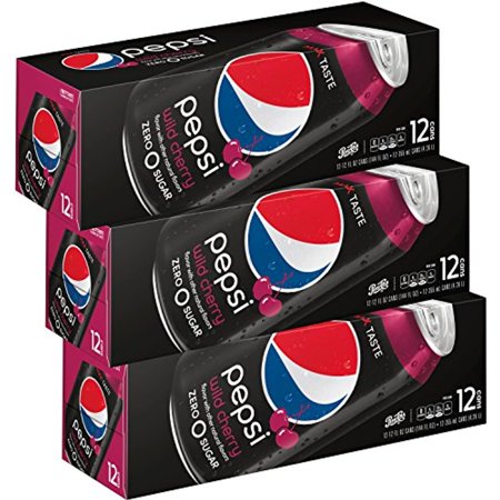 Pepsi Zero  Wild Cherry  12 Fl Oz. Can  3 (12 Pack)