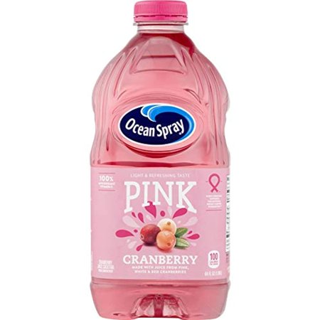 Ocean Spray Pink Cranberry Juice 64 Oz (Pack of 4)