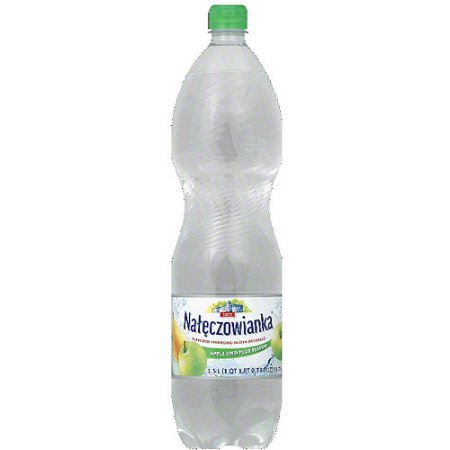 Naleczowianka Apple and Pear Flavored Sparkling Water Beverage, 50.7 Fl Oz, (pack of 6)