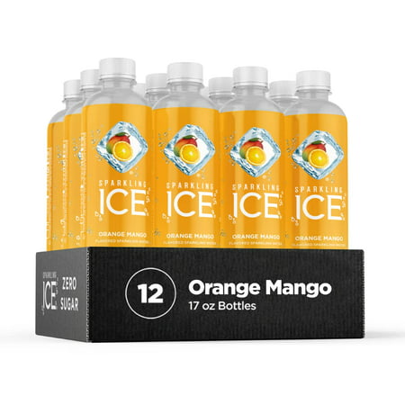 Sparkling Ice  Orange Mango Sparkling Water  Zero Sugar Flavored Water  with Vitamins and Antioxidants  Low Calorie Beverage  17 Fl Oz Bottles (Pack o