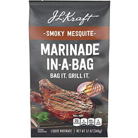Kraft Marinade-in-a-Bag Liquid Marinade  Smoky Mesquite  12 Oz