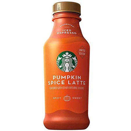 Starbucks Iced Latte  Limited Edition Pumpkin Spice  14Oz  12 Bottles