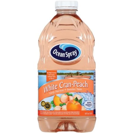 Ocean Spray White Cranberry Peach Juice Drink  64-Ounce (Pack of 8)