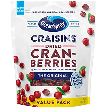 Ocean Spray Craisins Dried Cranberries  Original  24 Ounce (Pack of 8)