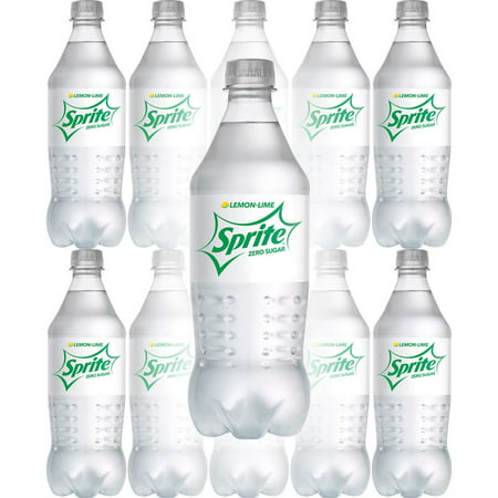 Sprite Zero Sugar Soda 20oz Bottles (Pack of 10)