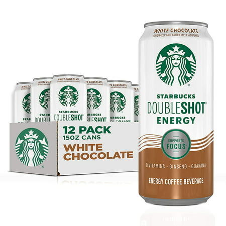 Starbucks Doubleshot Energy Drink Coffee Beverage  White Chocolate  15 Oz Cans (12 Pack) (Packaging May Vary)