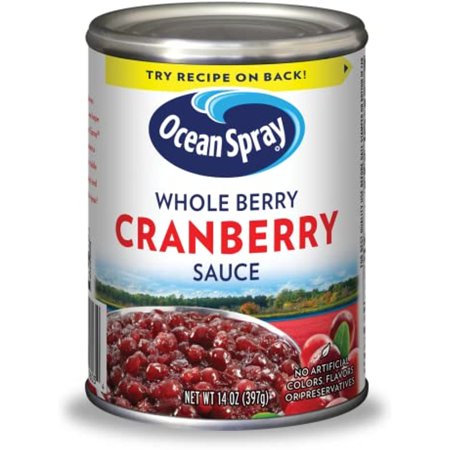 Ocean Spray Whole Berry Cranberry Sauce  14 Oz (Pack of 3)
