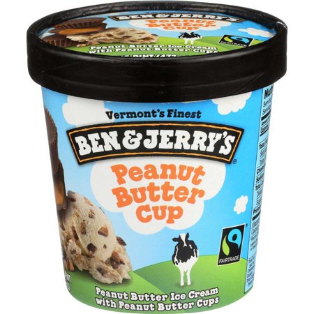 Ben & Jerry S Peanut Butter Cup Ice Cream  1 Pint -- 8 per Case.