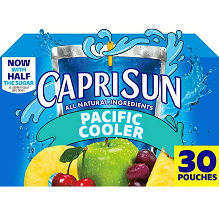 Capri Sun Pacific Cooler Mixed Fruit Naturally Flavored Kids Juice Drink Blend (30 Ct Box  6 Fl Oz Pouches)