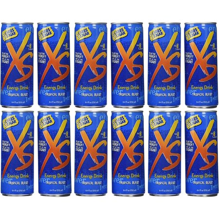 XS Energy Drink - Tropical Blast 8.4 Fl. Oz.  Pack of 12
