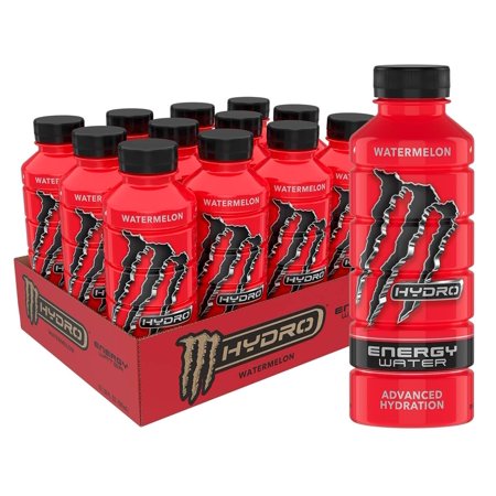 Monster Energy Hydro Water  Watermelon  20 Fl Oz (Pack of 12)