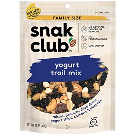 Snak Club Yogurt Trail Mix  Family Size  14 Oz. Bags (Pack of 6)
