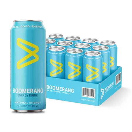 Boomerang Energy Drink Original -- 16 Fl Oz Each / Pack of 12 Pack of 2