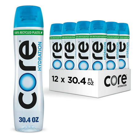 CORE Hydration  30.4 Fl. Oz (Pack of 12)  Nutrient Enhanced Water  Perfect 7.4 Natural PH  Ultra-Purified with Electrolytes and Minerals  Cup Cap for 