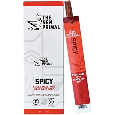 The New Primal Beef Sticks - Spicy - Case of 20 - 1 Oz.
