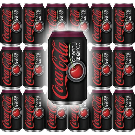 Coca-Cola Cherry Zero Sugar Soda 12oz Cans  Quantity of 48