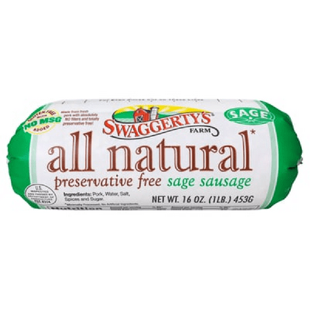 Swaggerty S All Natural Sage Sausage Roll  16oz  (pack of 12)