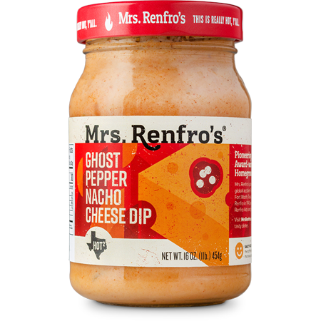 Mrs. Renfro S Nacho Cheese Sauce Scary Hot Ghost Pepper -- 16 Oz Pack of 2