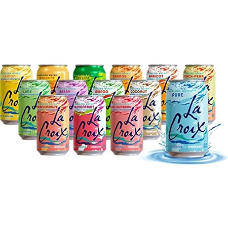 La Croix Sparkling Water - All Flavor Variety Pack  14 Flavors (Sampler)  12 Oz Cans  Flavored Seltzer Drinking Water Beverage Naturally Essenced | Pa
