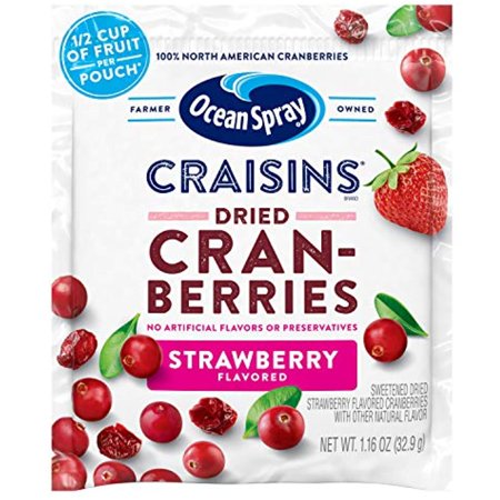 Ocean Spray Craisins Dried Cranberries  Strawberry  1.16 Ounce (Pack of 200)