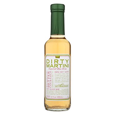 Stirrings Bar Ingredients - Dirty Martini - Case of 6-12 Fl Oz.