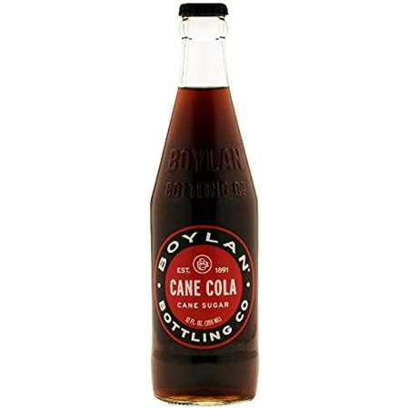 Boylan Bottling Pure Cane Sugar Soda Pop  Cane Cola  12 Oz Glass Bottles (Pack of 6)