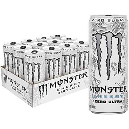Monster Energy Zero Ultra  Sugar Free Energy Drink  10.5 Ounce (Pack of 12)
