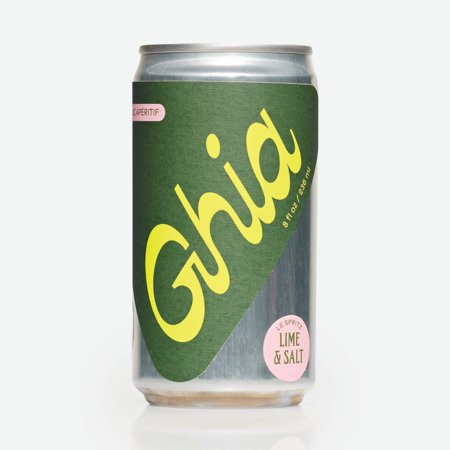 Ghia Non-Alcoholic Lime & Salt Le Spritz  8 Fl Oz (12-Pack) - Botanical Mediterranean Inspired Sparkling Apéritif | Vegan  No Added Sugar  No Preserv