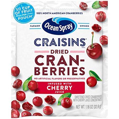 Ocean Spray Craisins Dried Cranberries  Cherry  1.16 Ounce (Pack of 200)