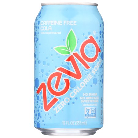 (4 Pack)Zevia Soda Zero Calorie Cola Caffeine Free  6/12 Fl Oz