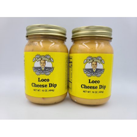 2 Pack of Todd Bosley S World Famous Loco Cheese Dip - Comes in a 16 Oz Reusable Jar!